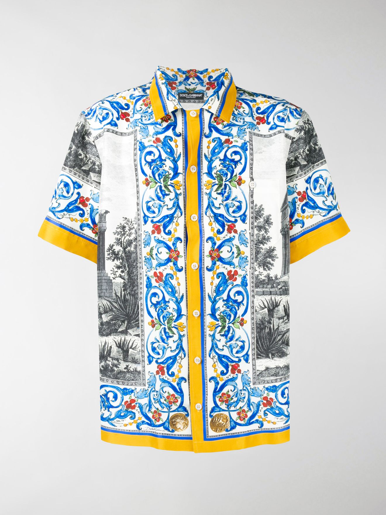 dolce and gabbana printed shirts