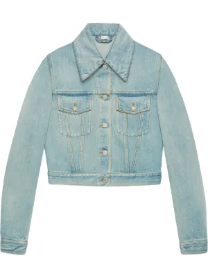 gucci lion denim jacket