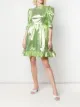 Batsheva flared bell sleeve dress