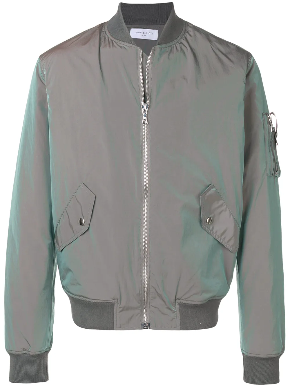 John Elliott Jackets JOHN ELLIOTT IRIDESCENT BOGOTA BOMBER JACKET - GREY