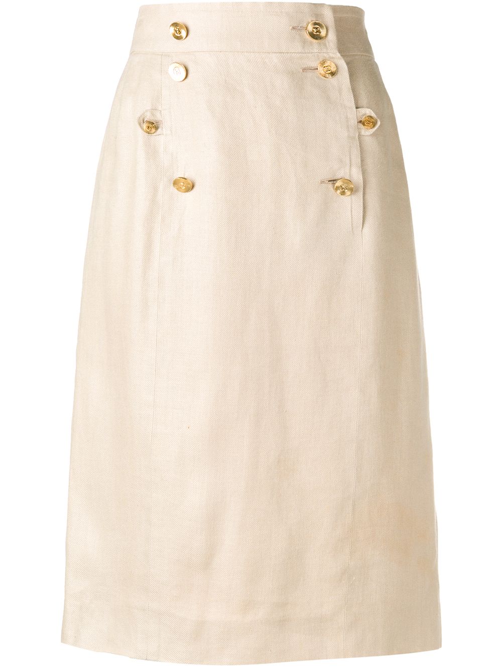 фото Chanel Pre-Owned двубортная юбка 1980-х годов