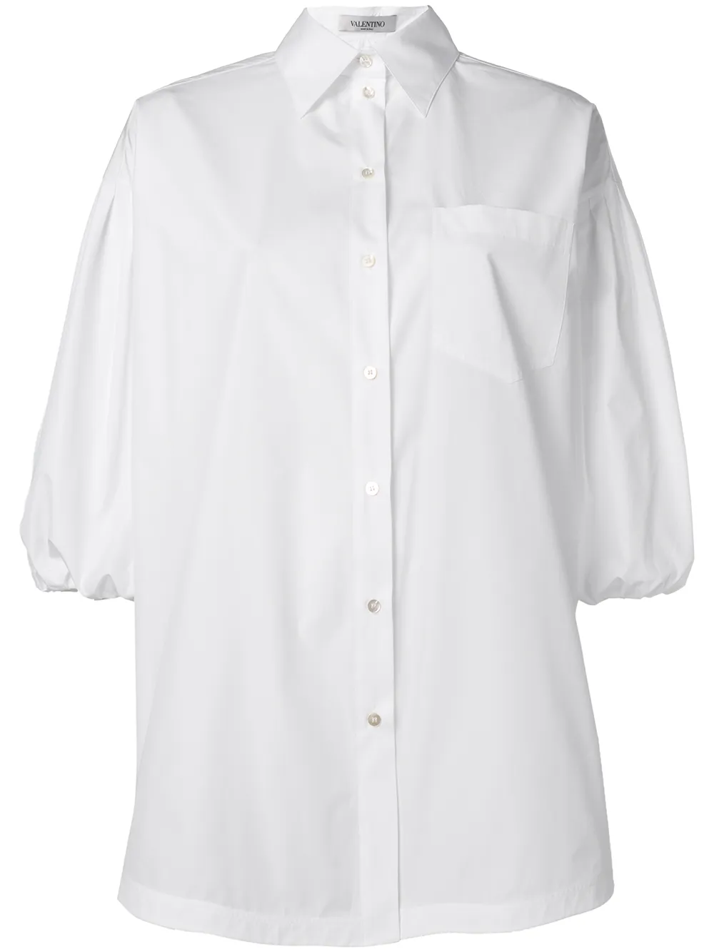 Valentino Garavani Shirt met pofmouwen Wit