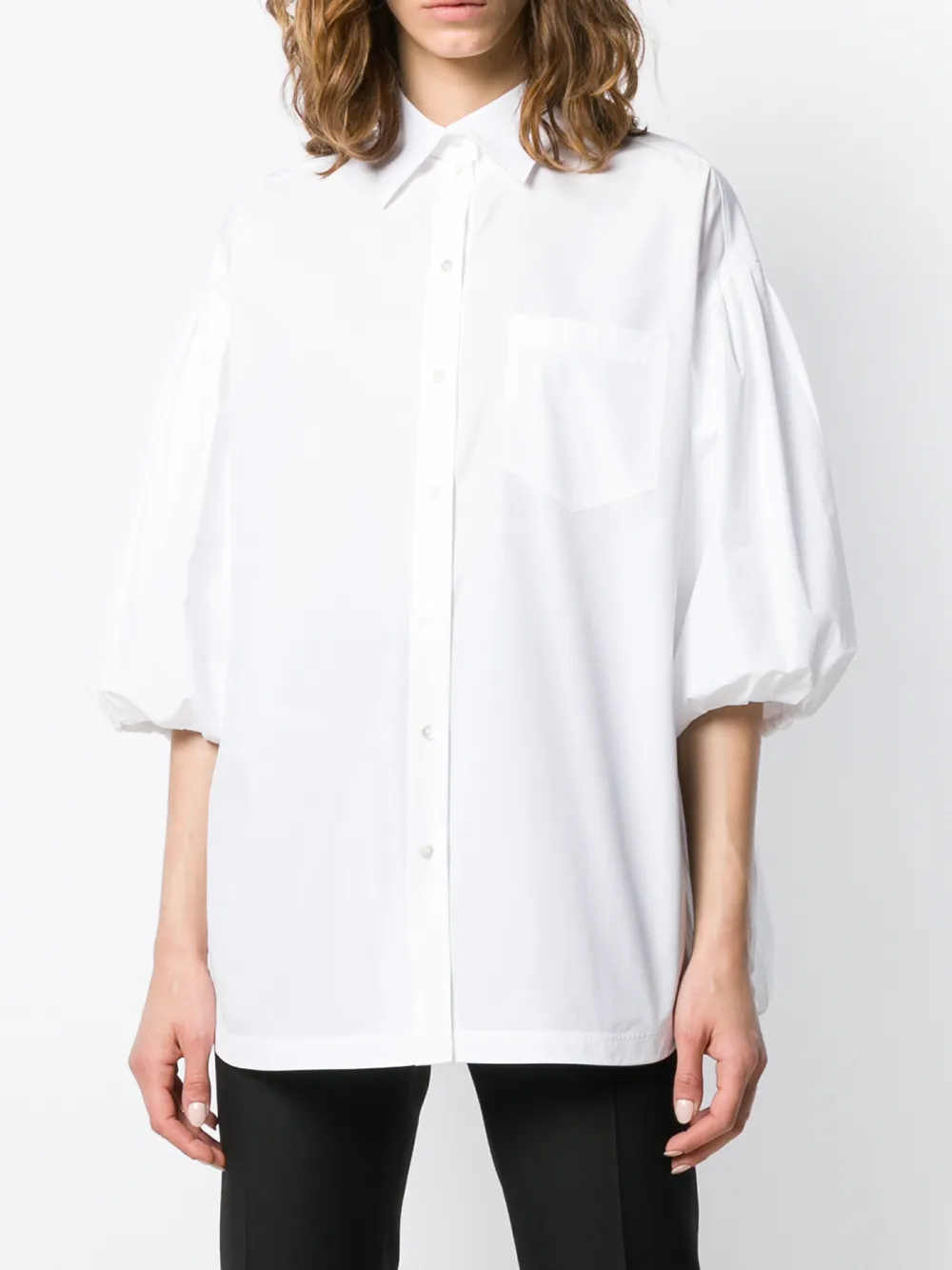Valentino Garavani Shirt met pofmouwen Wit