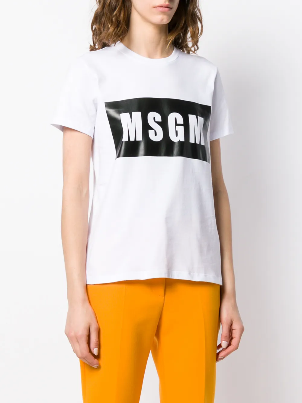 фото Msgm футболка с логотипом