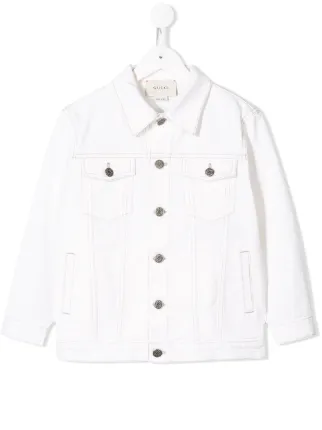 gucci white denim jacket