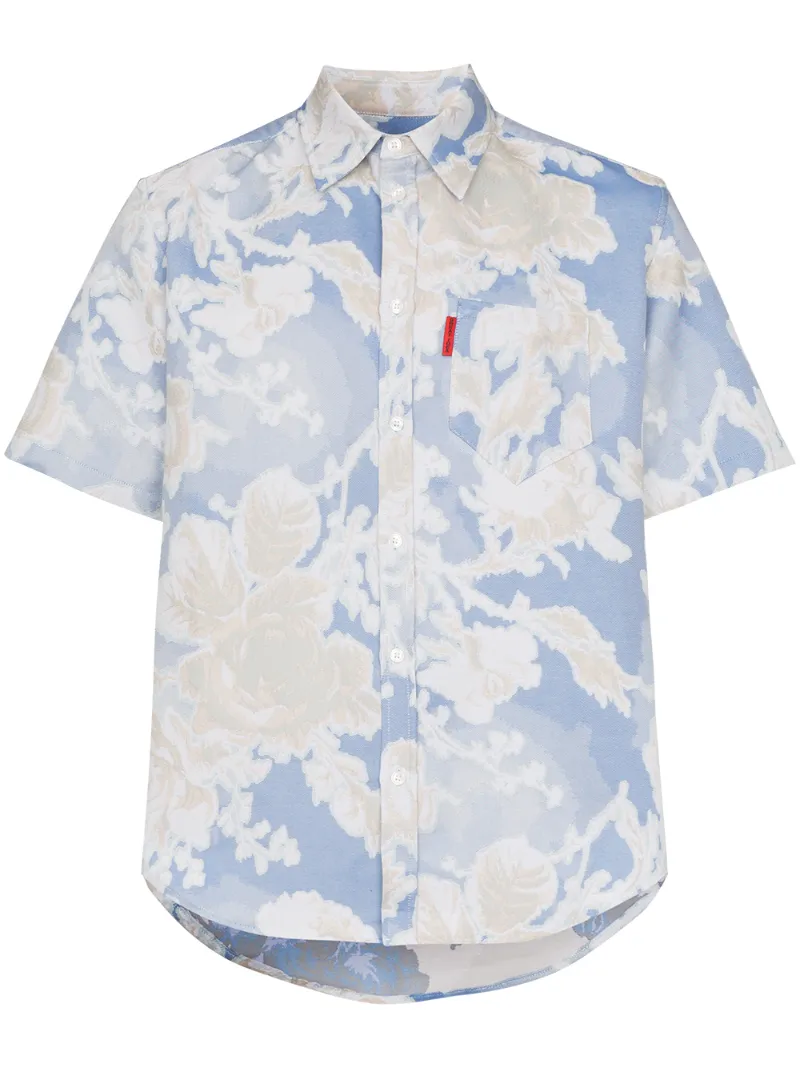 Martine Rose T-shirts MARTINE ROSE FLOWER-PRINT SHIRT - MULTICOLOUR