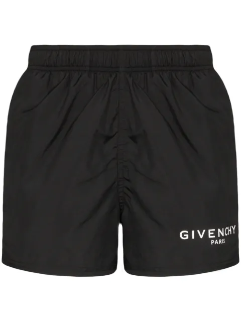 GIVENCHY LOGO PRINT SWIM SHORTS