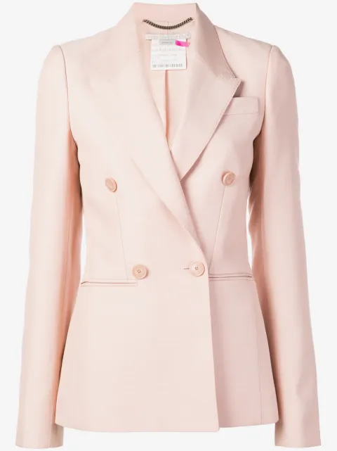 Stella McCartney blazer con solapa en pico