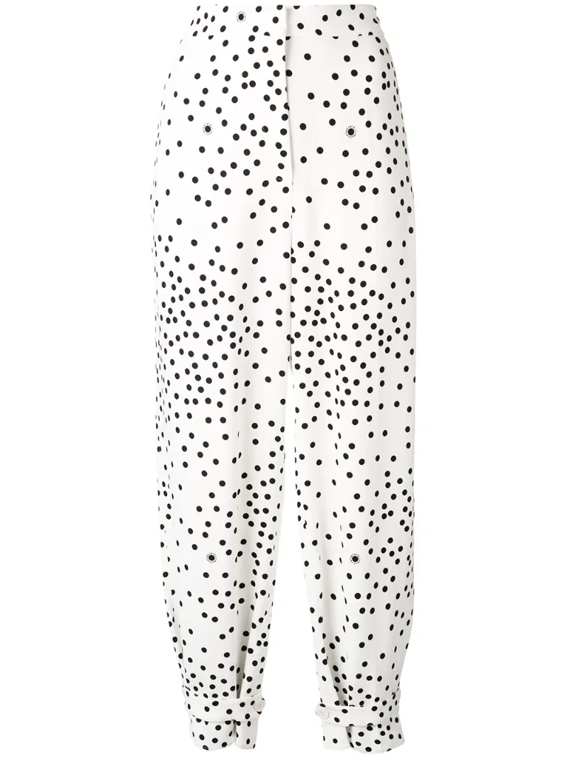 Stella McCartney зауженные брюки в горох
