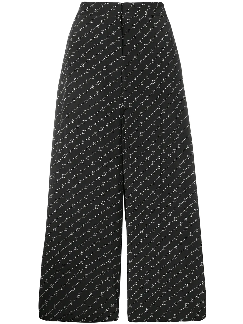Stella McCartney Hose mit Logo-Print - Schwarz