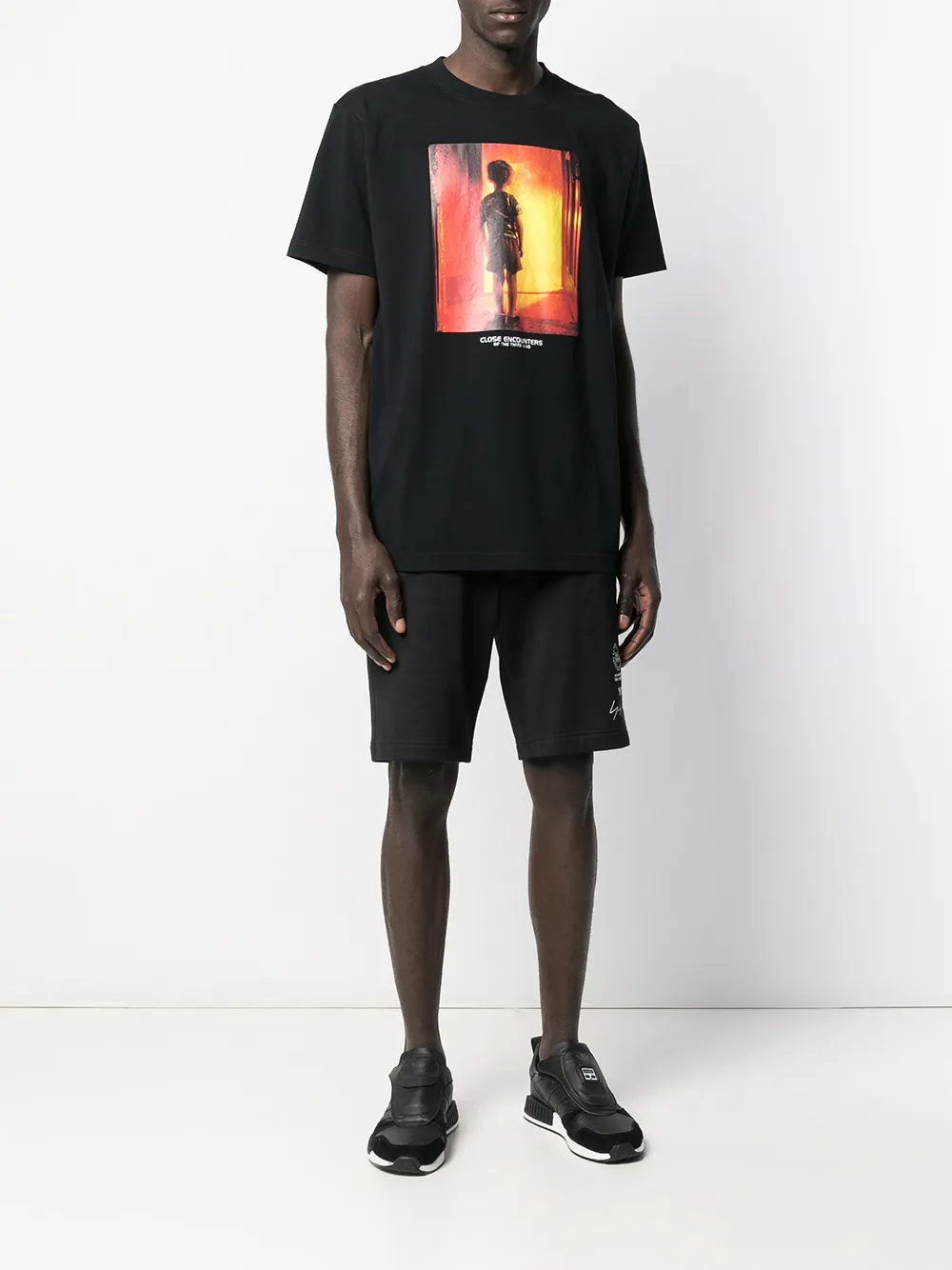 Marcelo Burlon County of Milan T-shirt met foto print - Zwart