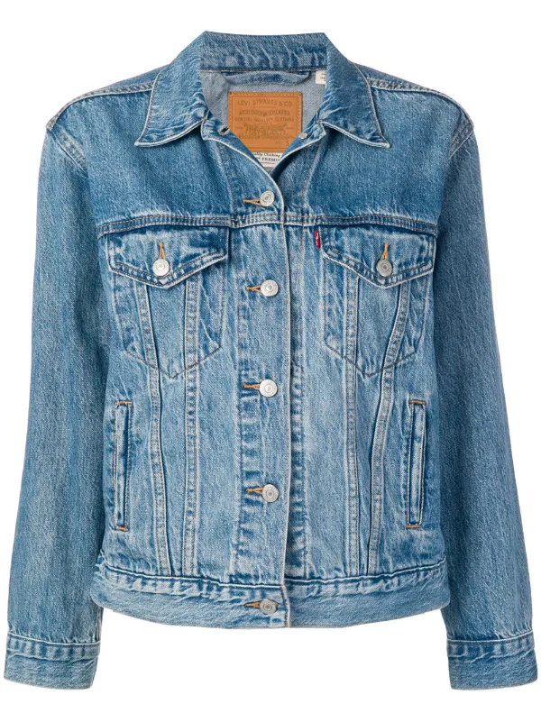 Levi's Ex Boyfriend trucker jacka Farfetch Levi's Ex Boyfriend trucker jacka Farfetch