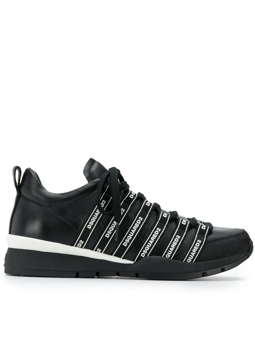 

Dsquared2 tenis con raya y logo - Negro