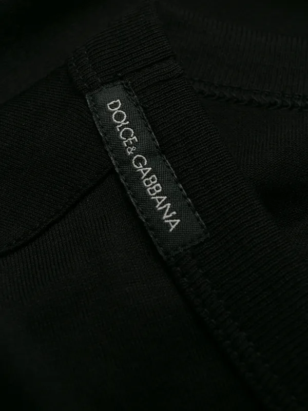 DOLCE & GABBANA 黒 Vネック tシャツ ドルチェ&ガッバーナ ドルチェ&ガッバーナ Vネック Tシャツ M相当 黒 0384｜Yahoo