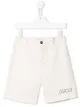 Image 1 of Gucci Kids twill embroidered shorts