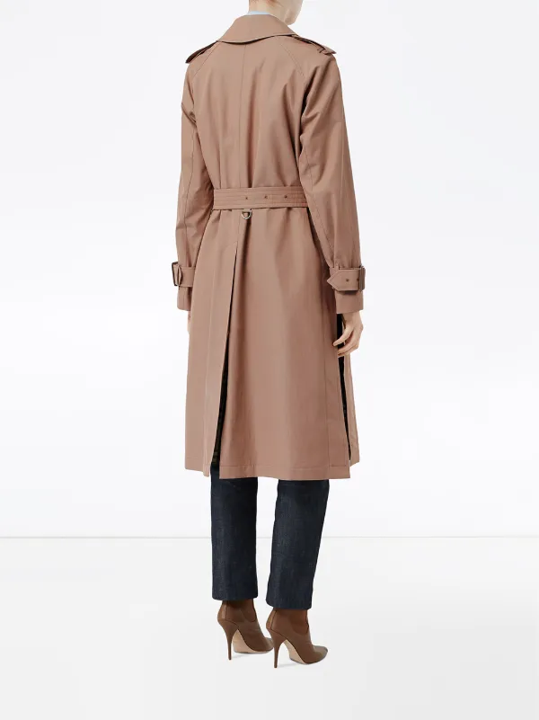 tropical gabardine belted car coat