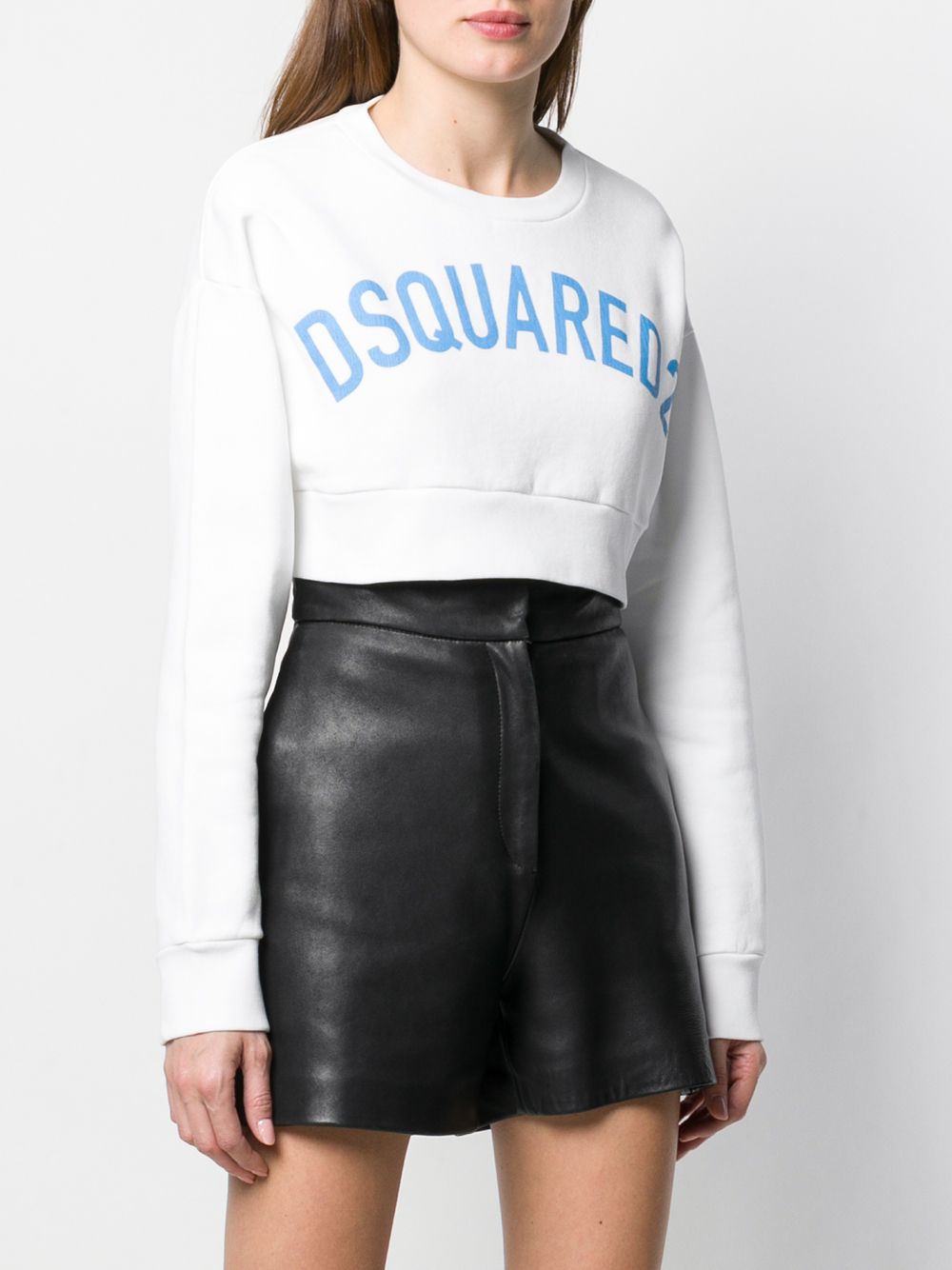 фото Dsquared2 укороченная толстовка с логотипом