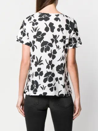 floral print T-shirt展示图