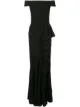 Image 1 of Alexander McQueen off-the-shoulder evening dress