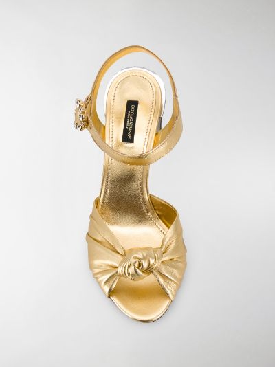 dolce gabbana gold sandals