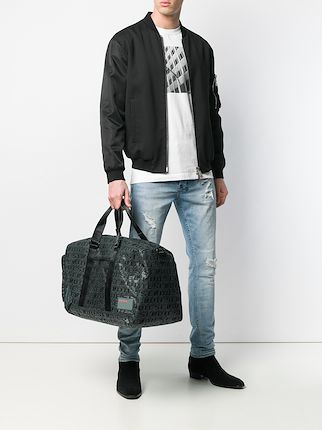 logo print holdall bag展示图