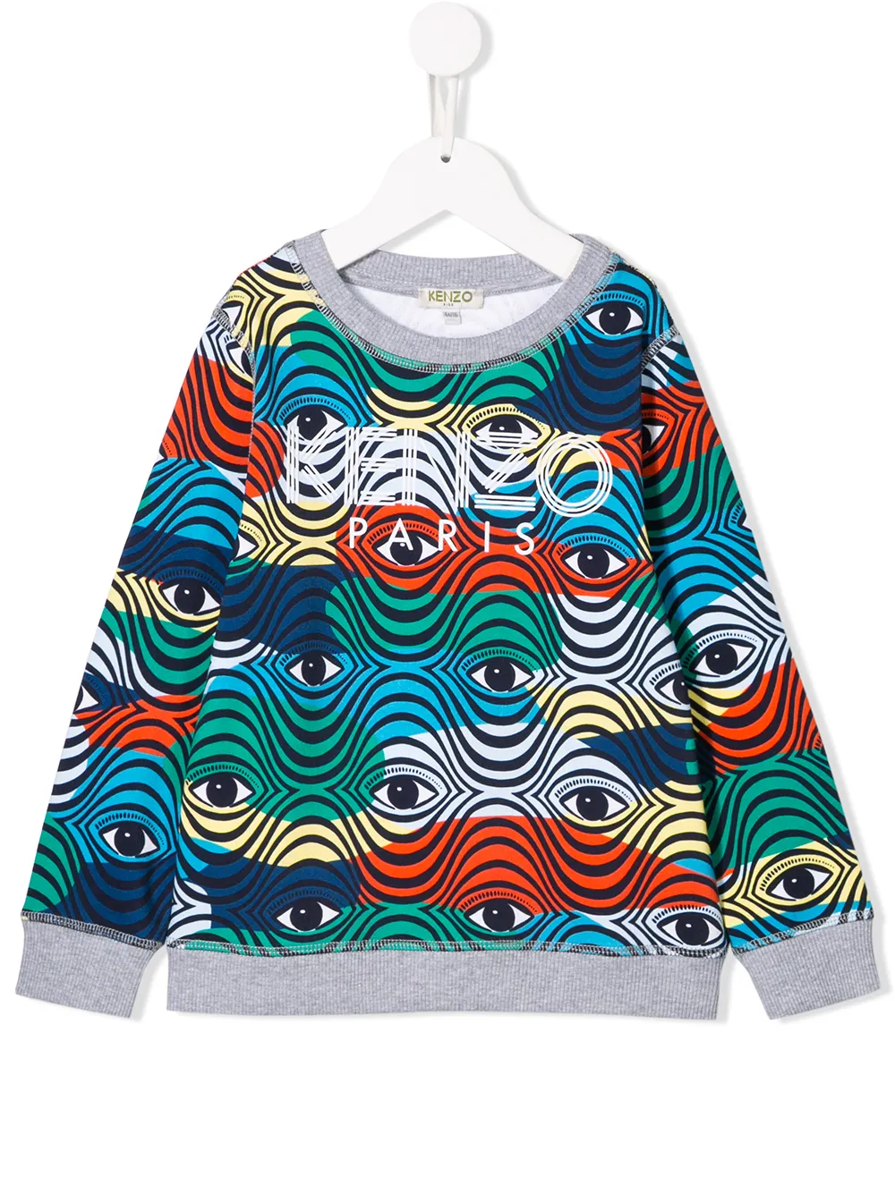 фото Kenzo kids толстовка с контрастным логотипом