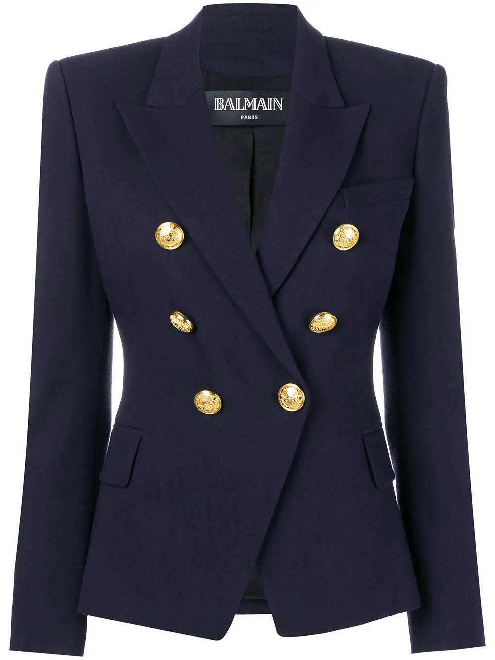 Balmain Blazer à Boutonnière Croisée Farfetch Balmain Blazer à Boutonnière Croisée Farfetch
