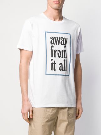 slogan print T-shirt展示图