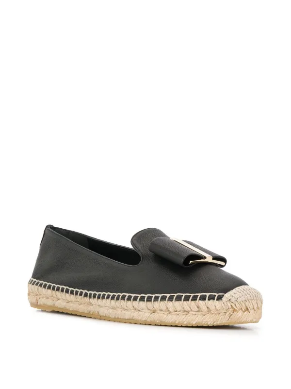 ✳︎Salvatore Ferragamo✳︎エスパドリーユ Ferragamo Sannio Espadrilles | Black | FARFETCH