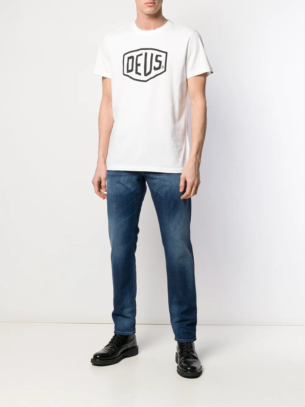 Deus Ex Machina T-shirt met logo - Wit