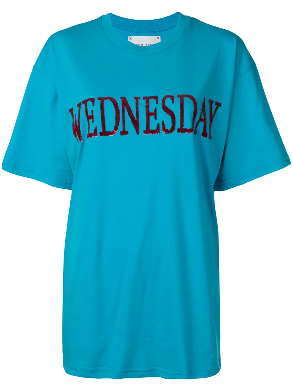 Alberta Ferretti T-shirts ALBERTA FERRETTI 'WEDNESDAY' T-SHIRT - BLAU
