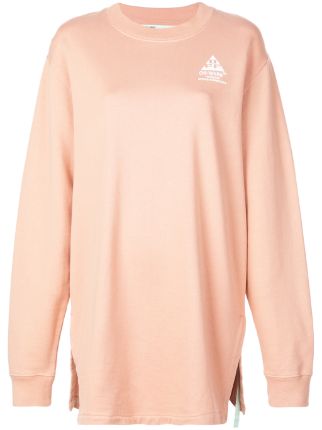 white diag arrows sweatshirt