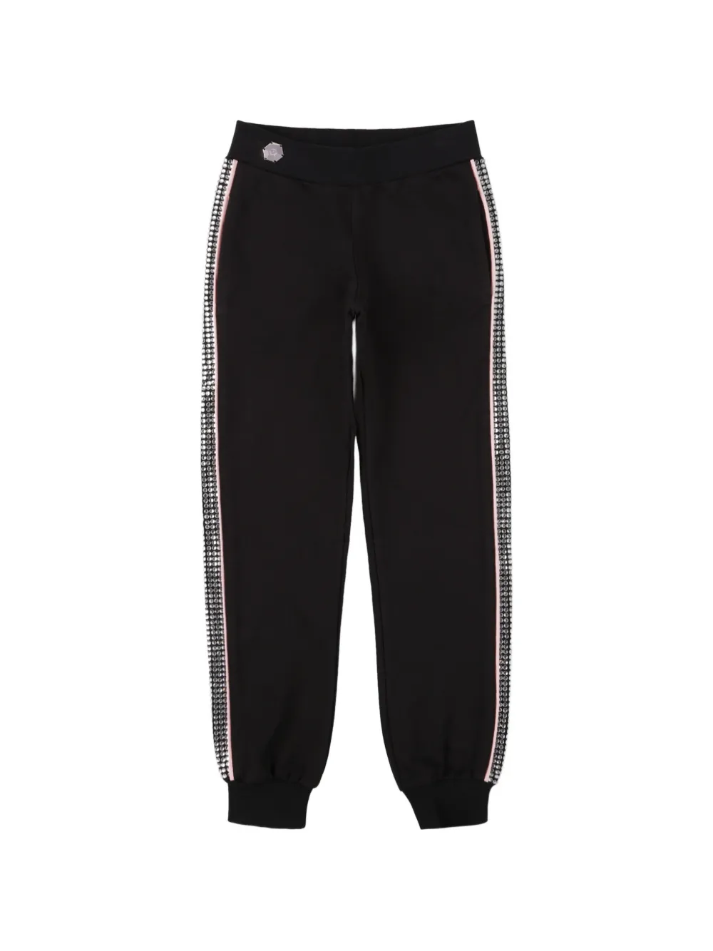 Philipp Plein Junior Jogging Trousers Crystal - Black