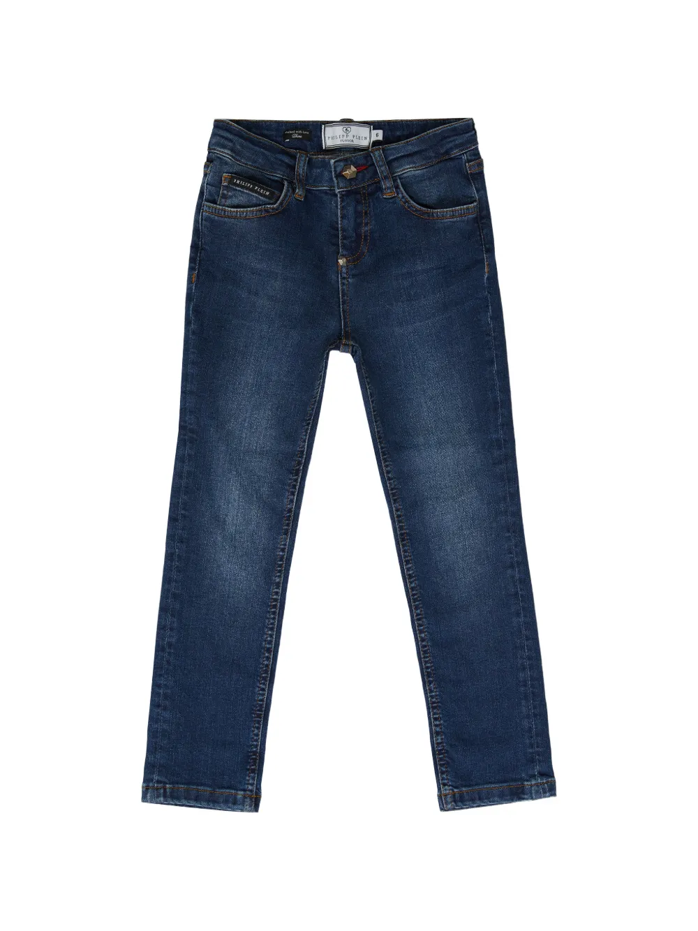Philipp Plein Junior Slim Fit Statement - Blau
