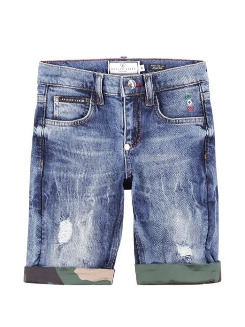 Philipp Plein Junior ripped shorts