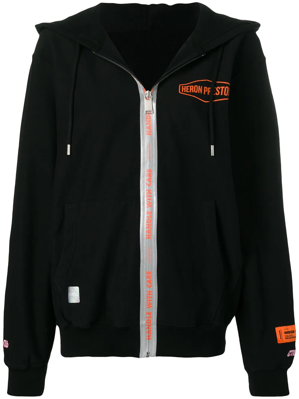 Heron Preston Kapuzenjacke mit Logo - Schwarz