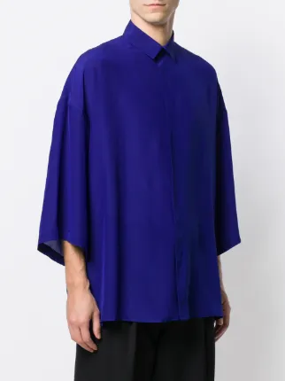 draped oversized shirt展示图