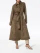 Nanushka Sira checked robe coat