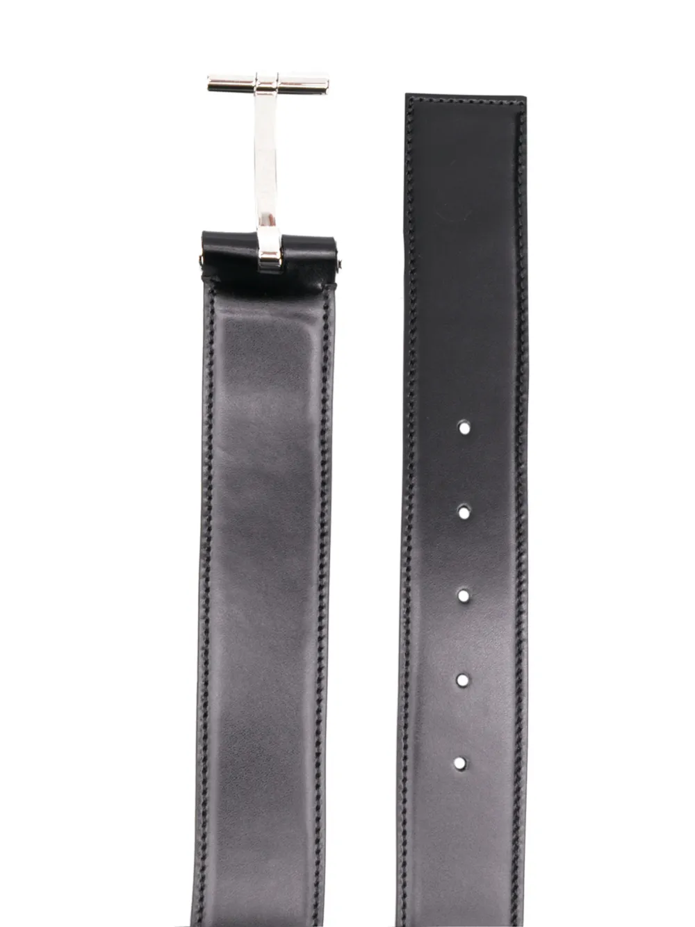 TOM FORD Riem met T-gesp - Zwart
