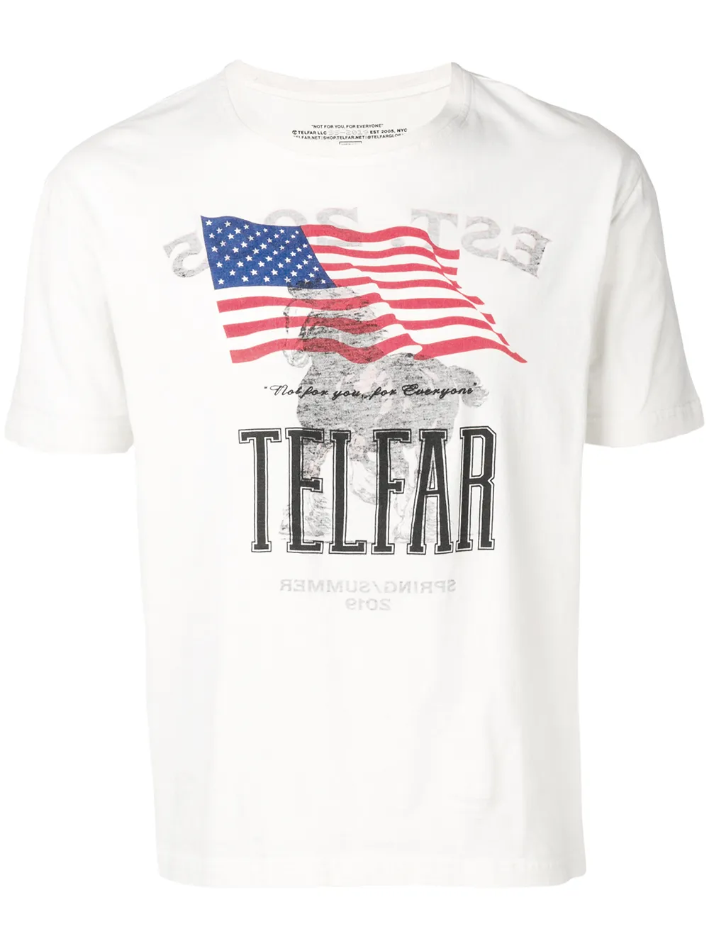 Telfar T-shirts TELFAR T-SHIRT MIT LOGO-PRINT - NUDE