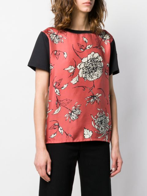 Moncler floral print T-shirt $410 - Buy Online - Mobile Friendly, Fast ...