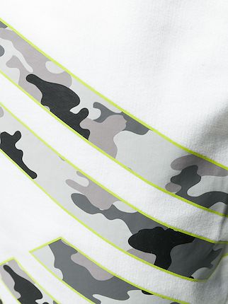 camouflage logo print track shorts展示图