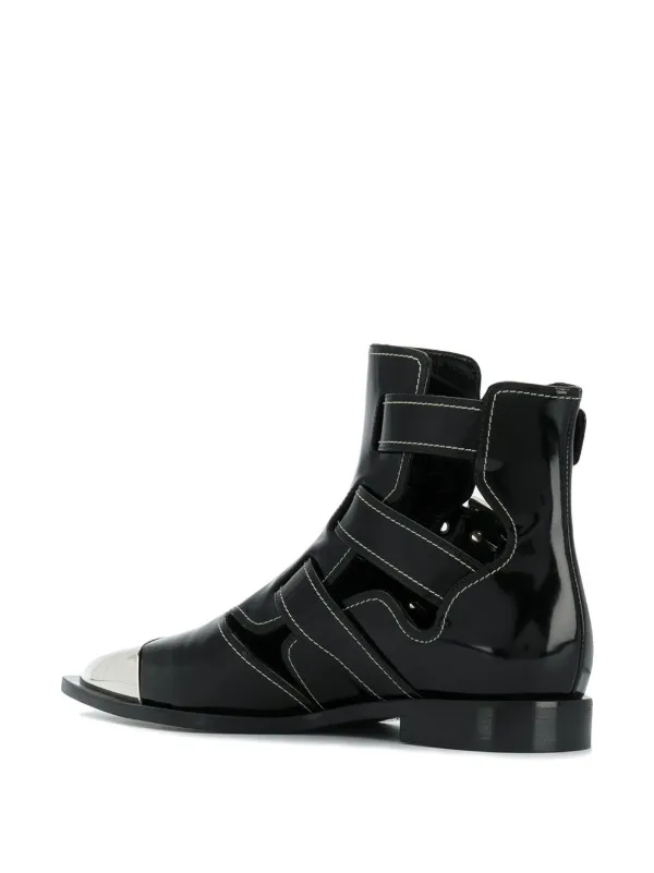 alexander mcqueen caged ankle boots