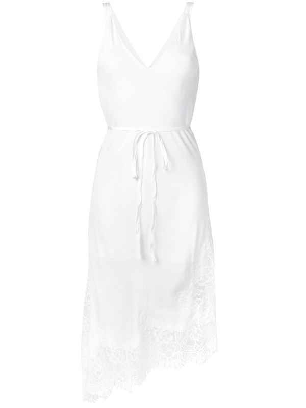 white midi cami dress