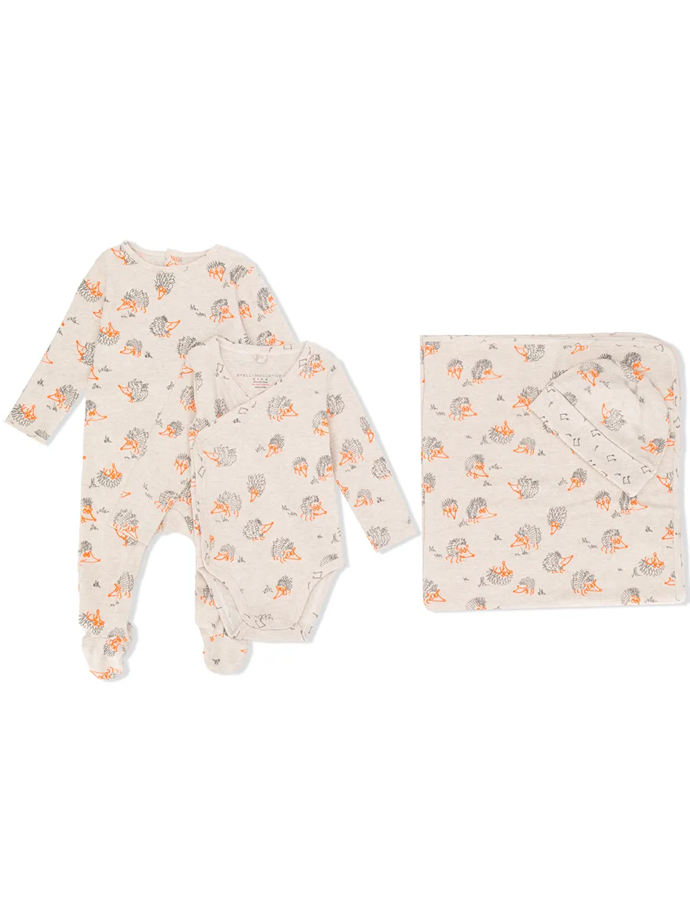 Stella McCartney Kids комплект для новорожденного с принтом
