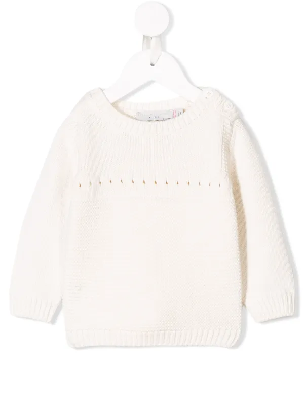 chunky knit white jumper