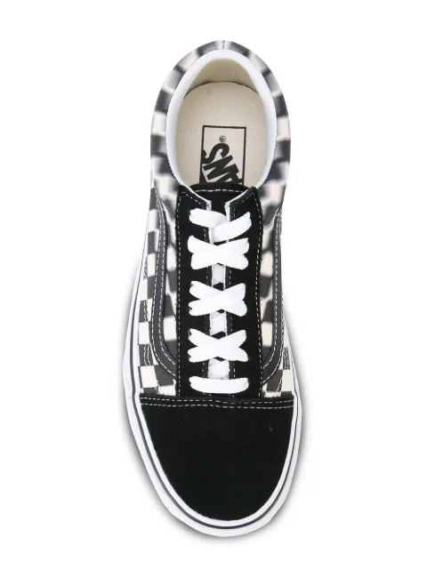 vans old skool leather check