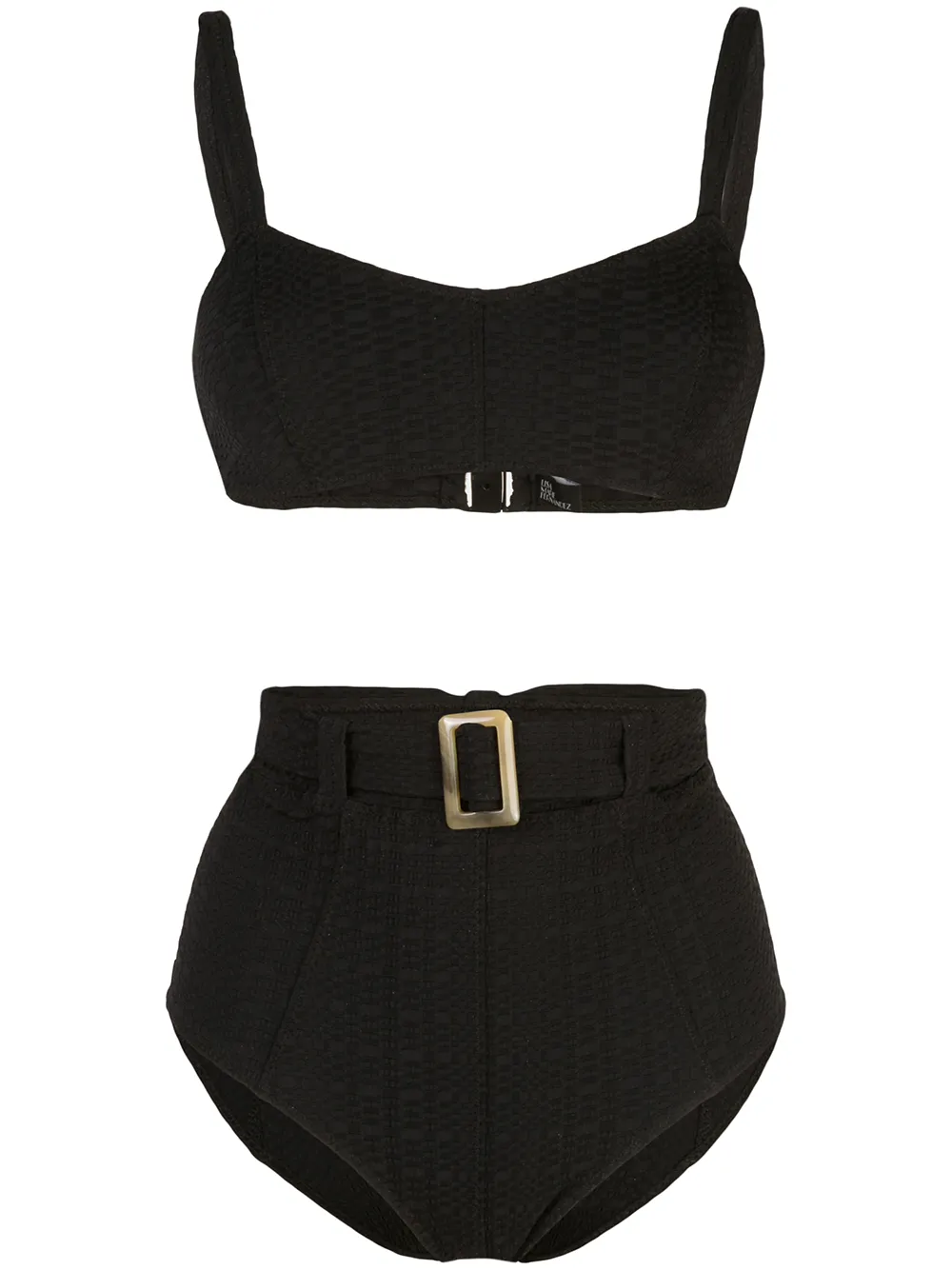 Lisa Marie Fernandez Tops LISA MARIE FERNANDEZ GENEVIEVE BELTED BIKINI - BLACK