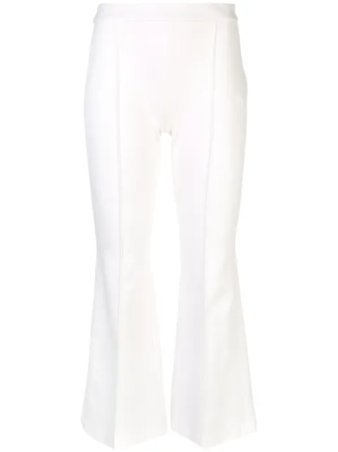 ROSETTA GETTY CROPPED FLARED TROUSERS