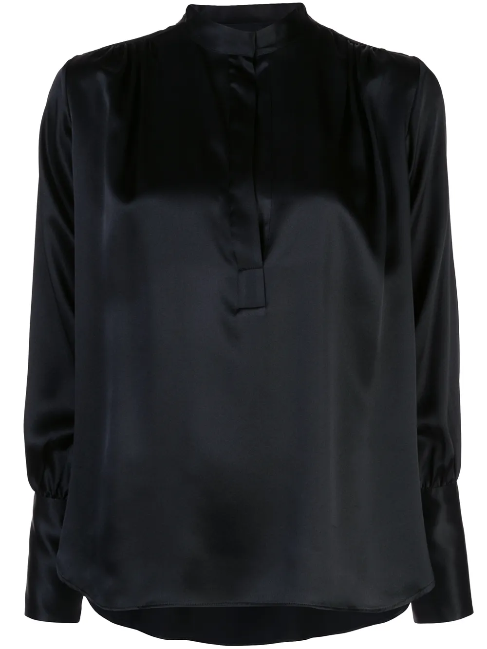 

Nili Lotan blusa estructurada - Negro